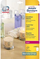 Avery L7784-25 Avery L7784-25 210x297mm 25db-os poliészter víztiszta etikett kép