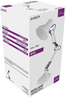 Avide ABLDL-VINTE27-PC-W-60W Asztali lámpa, basic vintage, műanyag, max. 60w, fehér kép