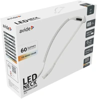 Avide ABLRL-NECK-2W Olvasólámpa, led, flexibilis nyakkal, 2w, fehér kép