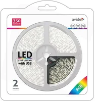 Avide ABLSBL5V5050-30RGB65 Led szalag bliszter 5v 7.2w smd5050 30led rgb ip65 2m kép