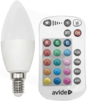 Avide ASC14RGBW-5.5W-RC Izzó smart led candle 5.5w rgb+w 2700k ir távirányítóval kép