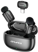 Awei MK5_DUO Mk5 duo mikrofon fekete kép