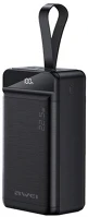 Awei P142K Awei p142k vésztöltő 3 usb / type-c / microusb / lightning 8pin aljzat (50000 mah, 5v/3a, 22.5w, lámpa funkció) fekete kép