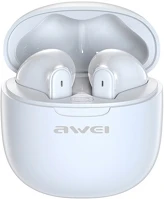 Awei V5.3, IPX6 T68 bluetooth fülhallgató sztereo v5.3, ipx6 + töltőtok, fehér kép