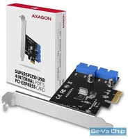 Axagon PCEU-034VL 4 db belső usb3.2 portos 1 sávos pci-express kártya kép