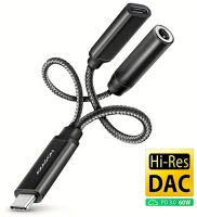 Axagon ADA-HCPD Usb-c 32bit pd external sound adapter kép