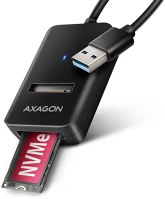 Axagon ADM2-AM usb-a 10gbps - m.2 nvme & sata ssd adaptér, kabelis usb-a 10cm külső ssd kép