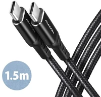 Axagon BUCM-CM15AB Cable pd 60 w usb-c usb-c, 1.5m kép