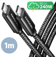 Axagon BUCM2-CM10AB Cable 240w usb-c usb-c, 1.0m 5 kép