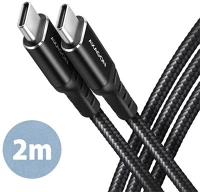 Axagon BUCM2-CM20AB Cable 240w usb-c usb-c, 2.0m 5 kép