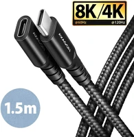 Axagon BUCM32-CF15AB Speed+ usb-c <> usb 20gbps extension cable 1.5m black kép