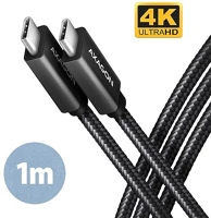 Axagon BUCM432-CM10AB Usb kábel 1 m usb4 gen 3x2 usb c fekete kép