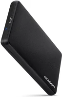 Axagon EE25-SL USB 3.2 Ee25-sl usb 3.2 csavar nélküli külső ház hdd/ssd, fekete kép