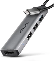Axagon HMC-H3A Usb-c 5gbps starter 4in1 hub kép