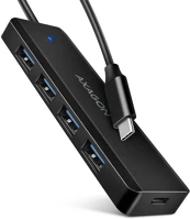 Axagon HUE-C1C Usb-c 5gbps travel hub black kép