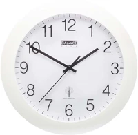 Balance 506407 Rádió-távirányítású falióra 30 cm analóg fehér/bronz kép