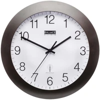 Balance 506411 Rádió-távirányítású falióra 30 cm analóg fehér/fekete kép