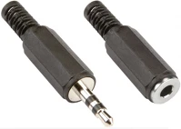 Bandridge BPP400 Audió csatlakozó készlet 3.5 mm fekete kép