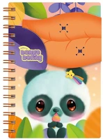 Bangoberry 1309BB01 Füzet  spriálos, 2db bangobobbal, panda mintával kép