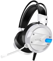 Baracuda BGH-031W Bgh-031w conch-w vezetékes gamer fejhallgató mikrofonnal, fehér kép