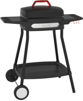 Barbecook BC-ELE-4001 Alexia 5111 elektromos grill, oldalsó asztal, kerék, fekete, 84x55x97cm kép