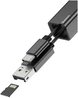 Baseus ACDKQ-HG01 Pendant kártyaolvasó + usb-c töltő kábel fekete kép