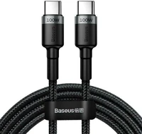 Baseus BAS216365 Cafule usb-c - usb-c kábel qc 3.0 2m szürke-fekete catklf-alg1 kép