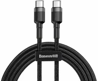 Baseus BAS285200 Baseus cafule kábel USB C típusú 1m CATKLF-GG1 Quick Charge 3.0 3A 60W fekete kép