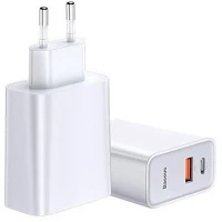 Baseus BS-EU905 / CCFS-C02 Hálózati töltő adapter, 30w, usb aljzat, usb type-c aljzat, gyorstöltés kép