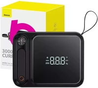 Baseus C00251400111-00 Super energy ultra powerbank, autó bikázó/jump starter, 3000a, fekete kép