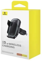 Baseus C40357000111-00 Car charger milky way pro series inductive 15w holder for air vent, black () kép