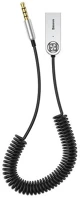Baseus CABA01-01 Ezüst/fekete bluetooth aux jack 3.5mm adapter kép