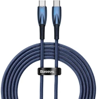 Baseus CADH000803 Glimmer usb-c usb-c töltőkábel 100w 2m kék kép