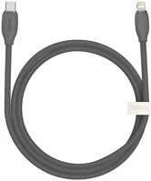 Baseus CAGD020001 Jelly usb-c-lightning kábel, 20w, 1.2m, fekete kép