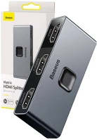 Baseus 2X1 / 1X2, 4K Matrix hdmi kétirányú elosztó 2x1 / 1x2, 4k kép