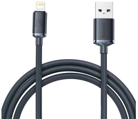 Baseus CAJY000101 Lightning crystal shine cable series fast charging data cable 2.4a 2m black () kép