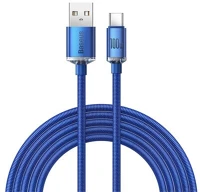 Baseus CAJY000503 Crystal shine usb-usb-c kábel, 100w, 2m (kék) kép
