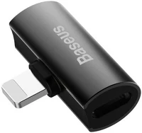 Baseus CAL46-01 Converter l46 lightning male to dual lightning female adapter black () kép