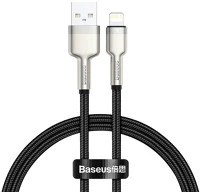 Baseus CALJK-01 Lightning - usb-a cafule, 2.4a, 0,25m (czarny) kép