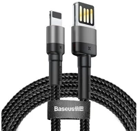 Baseus CALKLF-GG1 6953156283343 lightning kábel 1 m fekete, szürke kép