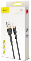 Baseus CALKLF-RV1 Lightning cafule cable 2a, 3m gold/black () kép