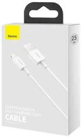Baseus CALYS-02 Superior series usb do lightning, 2.4a, 0.25m (biały) kép
