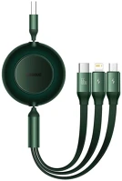 Baseus CAMJ010106 bright mirror 3 usb 3 az 1-ben kábel mikro usb lightning usb-c 66w 2a 1.1m kép