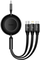 Baseus CAMJ010201 bright mirror 4 usb-c 3 az 1-ben kábel mikro usb lightning usb-c 100w 3.5a 1 kép