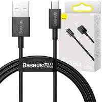 Baseus CAMYS-01 Superior series usb-micro usb kábel, 2a, 1m (fekete) kép