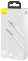 Baseus CATJK-C02 Mobiltelefon kábel fehér 1 m usb c kép