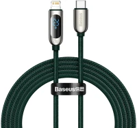 Baseus CATLSK-A06 Usb-c-lightning kijelzőkábel, pd, 20 w, 2 m (zöld) kép