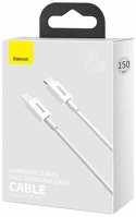 Baseus CATLYS-B02 Superior series pd 20w 1,5m usb-c - lightning fehér kábel kép
