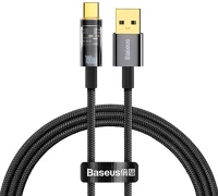 Baseus CATS000201 Explorer usb-usb-c kábel 100w 1m fekete () kép