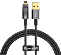 Baseus CATS000401 Explorer usb-lightning kábel 2,4a 1m (fekete () kép